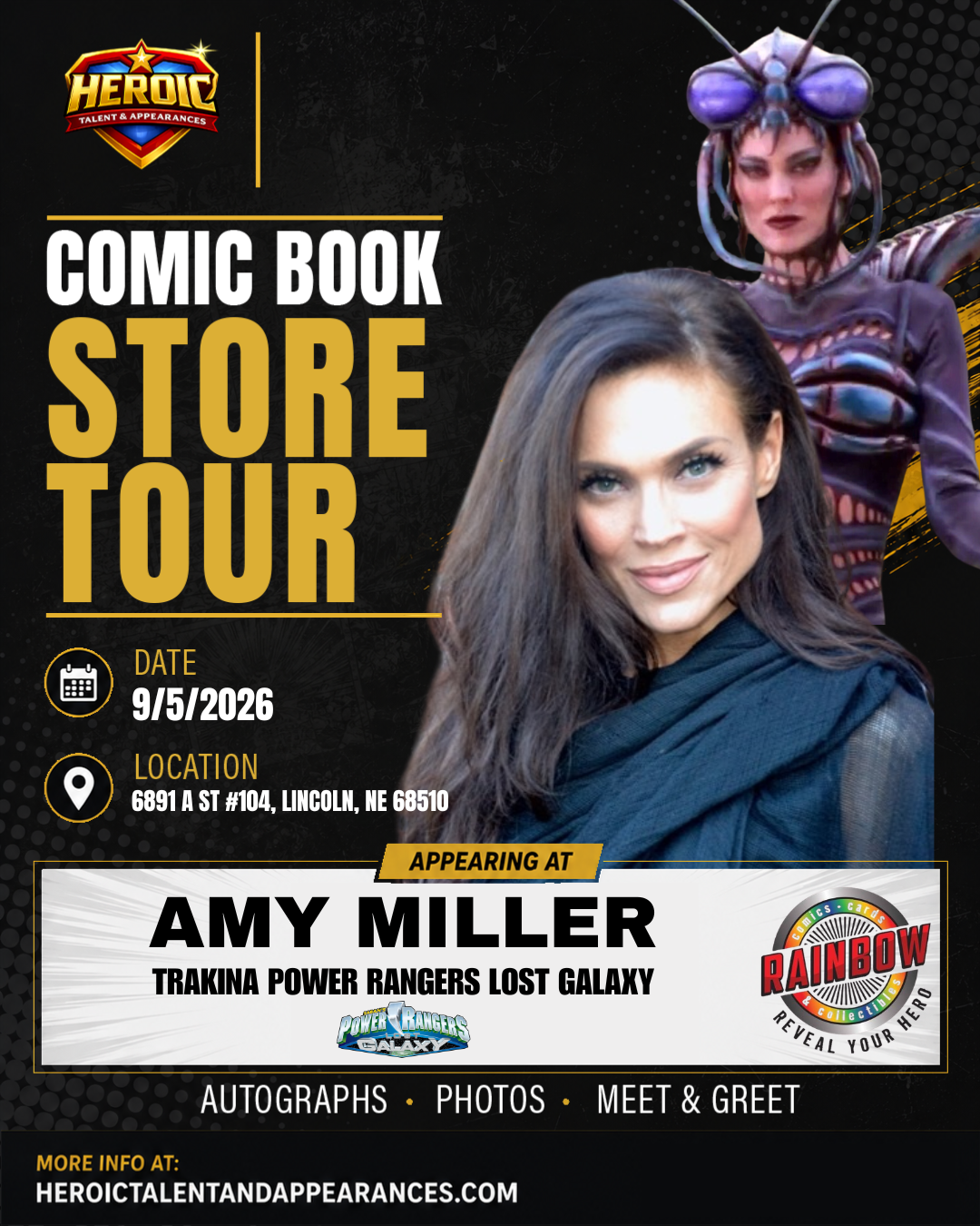 Rainbow Comics Phillip Andrew & Amy Miller Appearance Fee