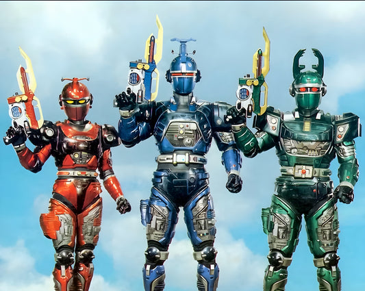 Wesley Barker, Shannon Chandler & Herbie Baez Triple-Signed Beetleborgs Print