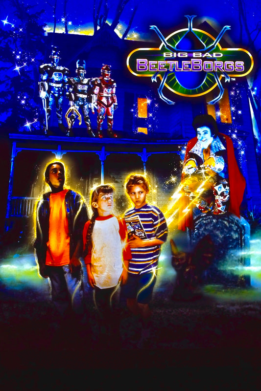 Wesley Barker, Shannon Chandler, Herbie Baez & Billy Forester Quadruple-Signed Beetleborgs Artwork