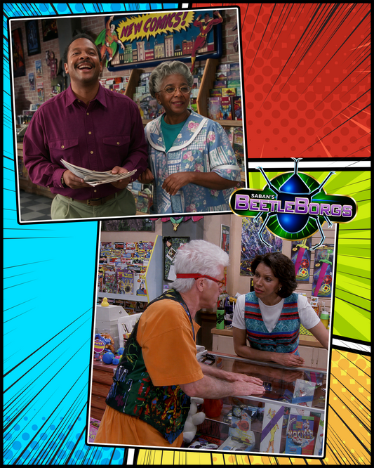 Kim Delgado & Channe Nolen “Roland’s Parents” Dual-Signed Print – Big Bad Beetleborgs