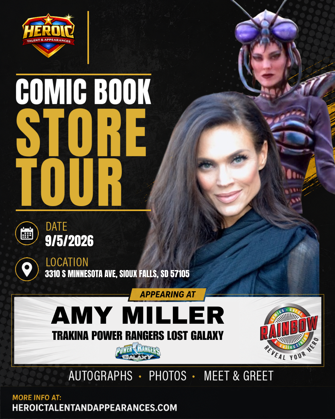 Rainbow Comics Phillip Andrew & Amy Miller Appearance Fee
