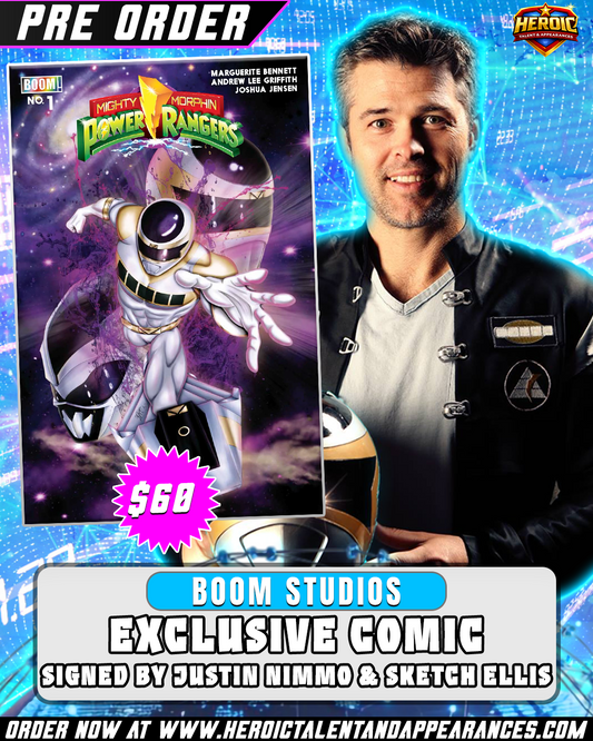 Power Rangers Comic #1 Signed by Justin Nimmo & Sketch Ellis